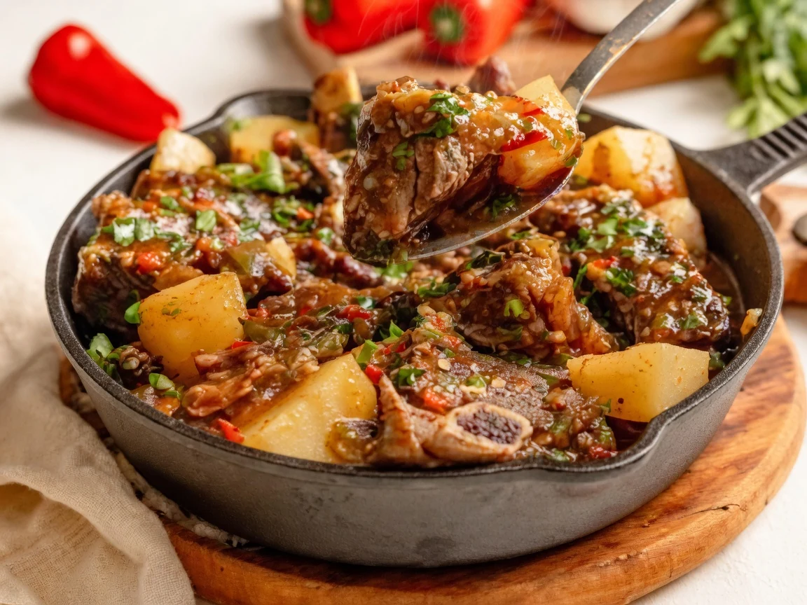 Costela bovina com batata e agrião G